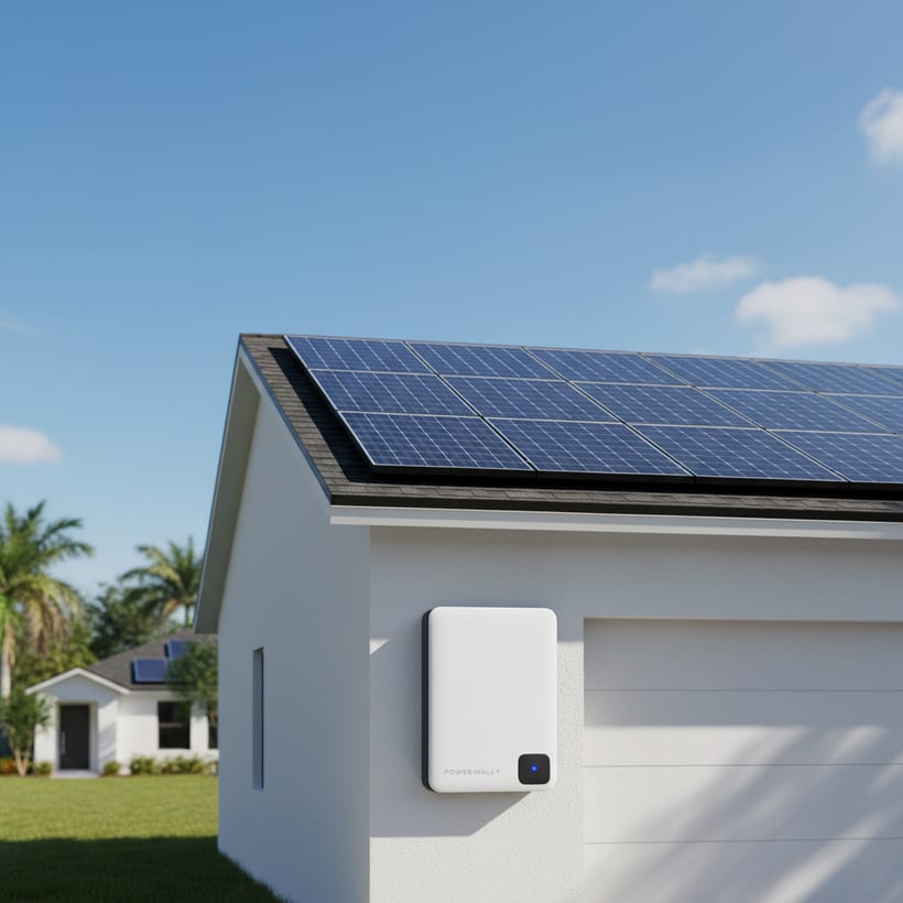Solar and battery backup